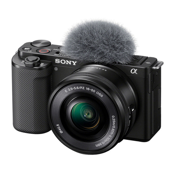  Sony Alpha Kit ZV-E10 + lente 16-50mm f/3.5-5.6 OSS ILCZVE10L sin espejo color  negro