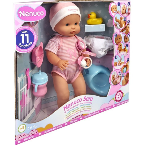 Nenuco Sara El Bebe Mas Real 11 Funciones 38 Cm Famosa