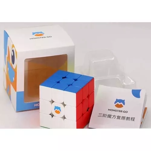 Cubo Mágico Profissional 3x3x3 GAN Monster Go V2 Magnético - Cubo