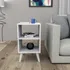 Mesa De Luz / Auxiliar / De Arrime Retro Living Dormitorio Color Blanco