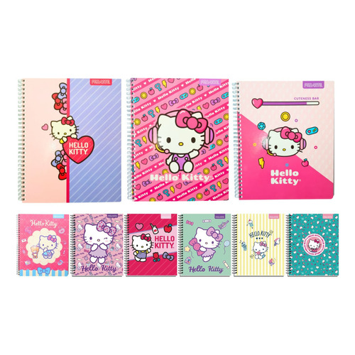 Cuaderno Universitario Proarte 100h 7mm Hello Pack X5