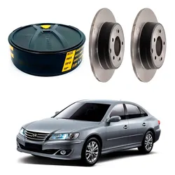  Disco Freio Traseiro Fremax Hyundai Azera 3.3 2010 A 2012