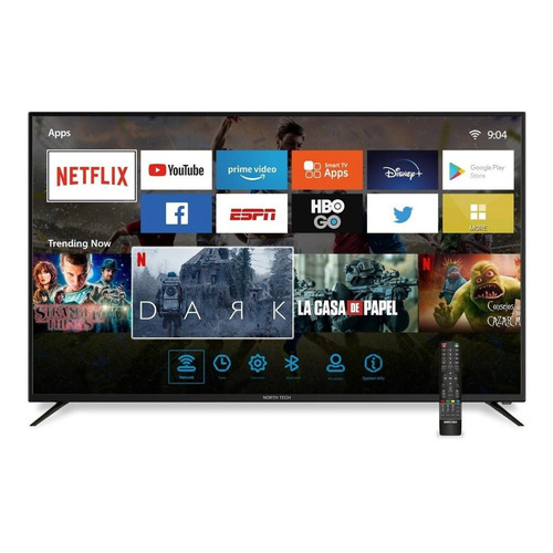 Smart TV North Tech S4KBT Series 55S4KBTWK202108 LED Android TV 4K 55" 100V/240V