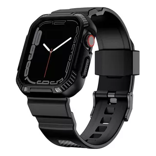 Malla Y Funda Rugged Carbon Para Apple Watch Ultra 49mm