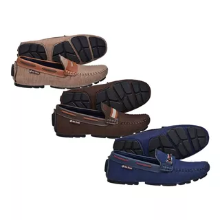 3 Pares Mocassim Drive Masculino Sapatilha * Ref - A B M Pr