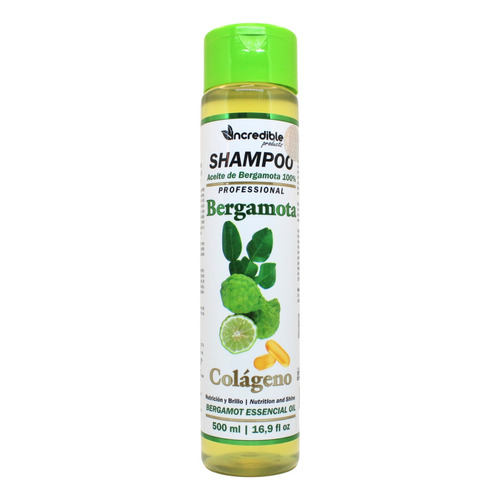  Shampoo Bergamota Colageno Brillo Nutricion Shampo 500ml
