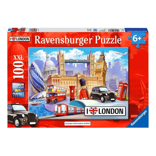Rompecabezas Ravensburger Amo Londres Con 100 Piezas Xxl 6+