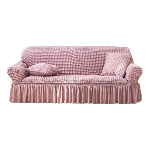 Fundas Elasticas Para Sofas Turca Cubre Sillones 3 Cuerpos Color Rosa