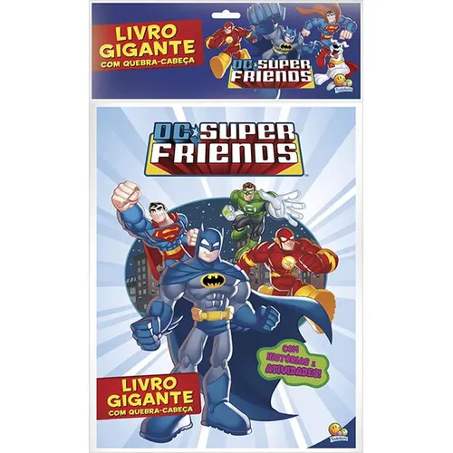Livro Gigante Com Quebra-cabeça: Dc Super Friends, De Warner Bros