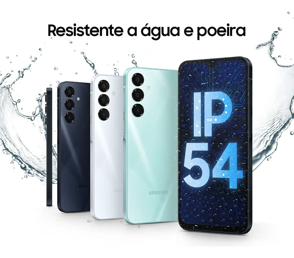 Celular Samsung Galaxy A16 5g, 128gb + 4gb Ram, Câmera De Até 50mp, Tela 6.7 , Nfc, Ip54, Bateria 5000 Mah Azul Escuro - Imagem 3