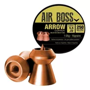 Balines Air Boss Arrow Cobreado 5,5 X250 (16gr)