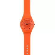 Reloj De Mujer Extra Liviano Color Naranja Marca Status S23g