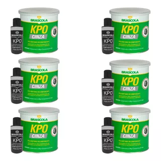 6 Kpo Cinza 440gr - Brascoved - Caixa Com 6 Unidades