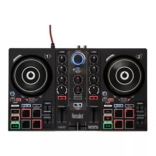 Controlador Dj Hercules Djcontrol Inpulse 200 Negro De 4 Canales