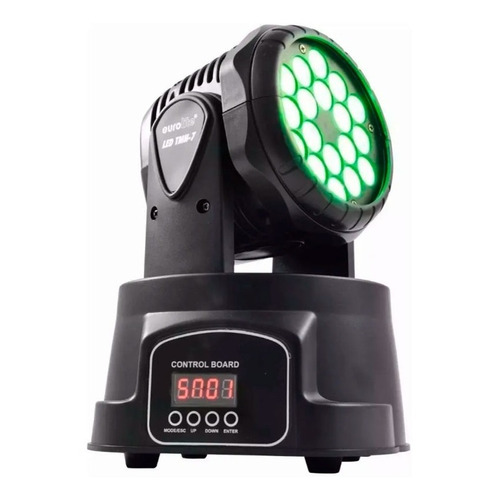 Luz de escenario LED cabezal móvil Videomax MH-018 220V luces color rgbw