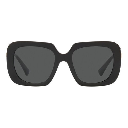Gafas De Sol Versace Ve4434 Mujer Originales Color Gris Oscuro Color Del Armazón Negro