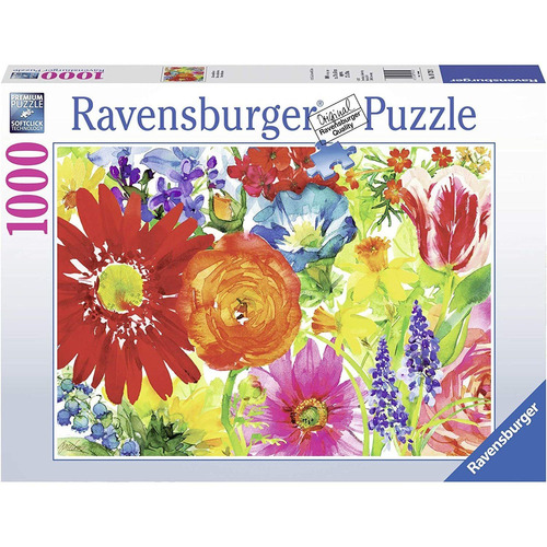 Ravensburger Rompecabezas: Flores De Colores 1000 Piezas