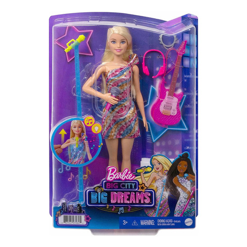 Barbie Big Dreams - Cantante Con Sonido Y Accesorios -mattel