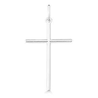 Pingente Cruz Crucifixo Grande Prata 925