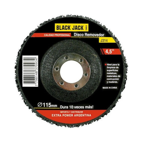 Disco Removedor Super Abrasivo 115 X 22 Mm Black Jack Ideal