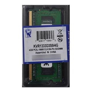 Kingston Memoria Ram Ddr3l 1333 Pc3l-10600 Mhz 4gb Laptop