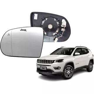 Subconjunto Lente Base Retrovisor Jeep Compass 17/ C/ Sensor