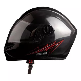 Casco Para Moto Integral Vertigo V32 Line  Negro Brillante Talle S 