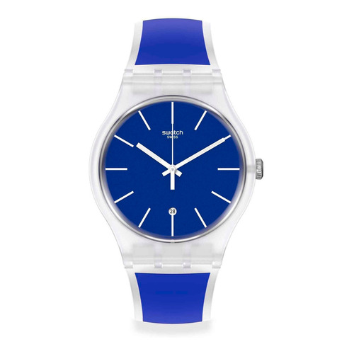 Reloj Swatch So29k400 S So29k400 Viaje Azul De Muestra Color del bisel Acero Inoxidable Color del fondo Azul marino
