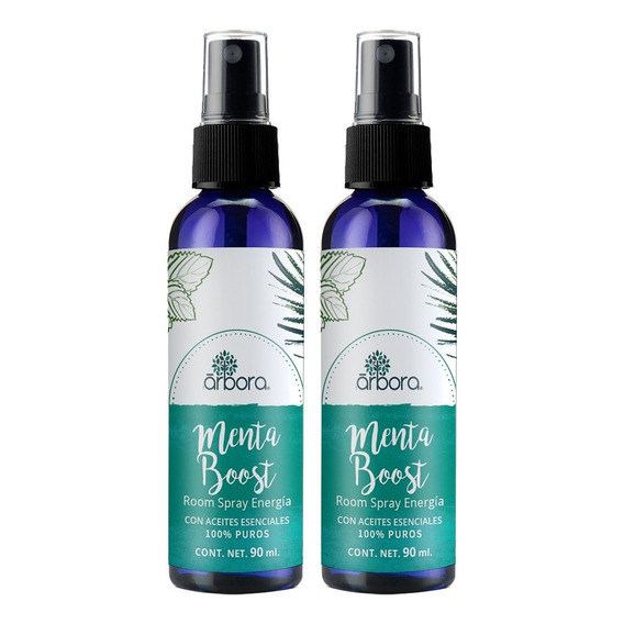 2 Sprays Aromaterapia Aceite Menta Refrescante Adiós Estrés!