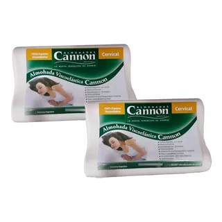 Almohada Cannon Viscoelastica Cervical Pack X2 