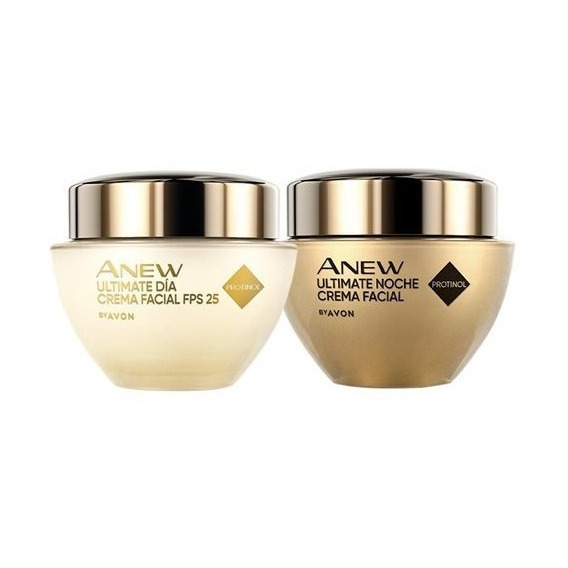 Set X 2 Avon Anew Ultimate Crema Facial Dia Y Noche Arrugas