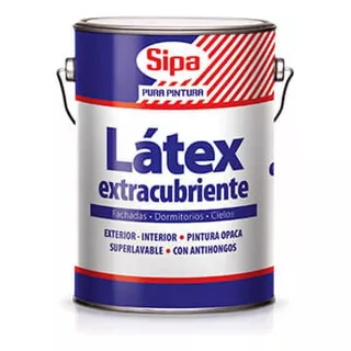 Latex Extracubriente Con Antihongos Sipa Galon Blanco Acabado Mate