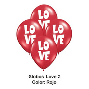 Combo Globo Love Romantico San Valentin X 5 Unidades