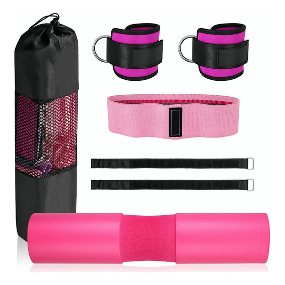 Kit Ejercicio Cojín Protector De Cuello Para Gym Pesas Barra