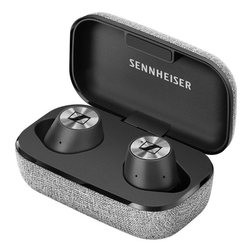 Audífonos in-ear gamer inalámbricos Sennheiser Momentum True Wireless negro y plateado