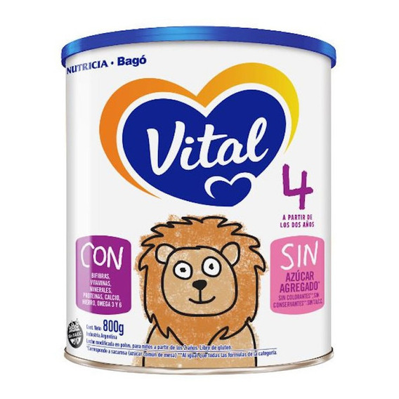 Leche De Fórmula En Polvo Vital 4 En Lata 800g