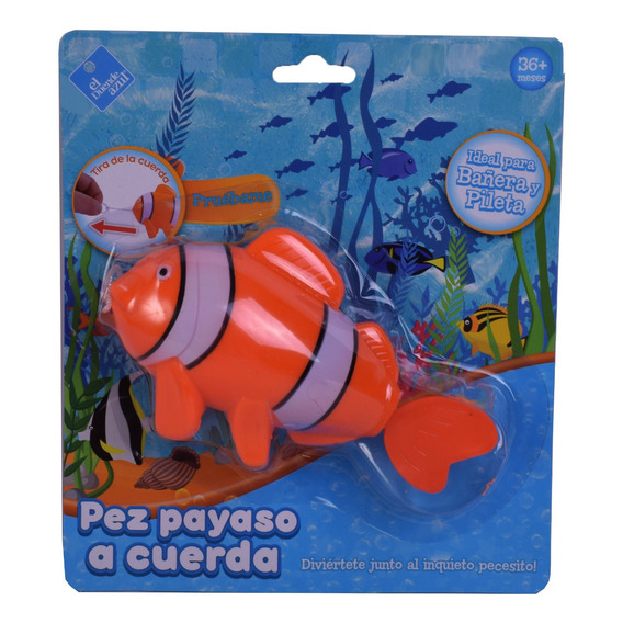 Juego De Agua Pez Payaso Nadador A Cuerda