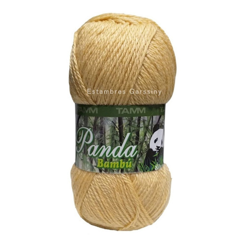 Estambre Panda 25% Fibra De Bambú 75% Lana Australiana Color Rompope