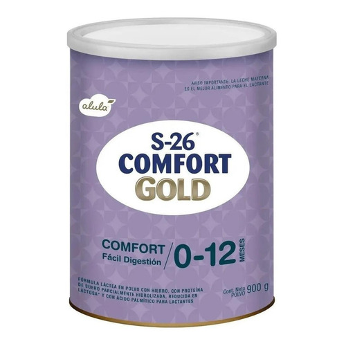Leche de fórmula en polvo Aspen S-26 Alula Comfort Gold en lata de 1 de 900g - 0  a 12 meses