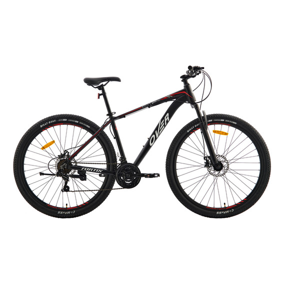 Bicicleta Mtb Overtech R29 Aluminio Full Shimano Fr Disco Pp Color Negro/Rojo/Blanco Tamaño del cuadro L