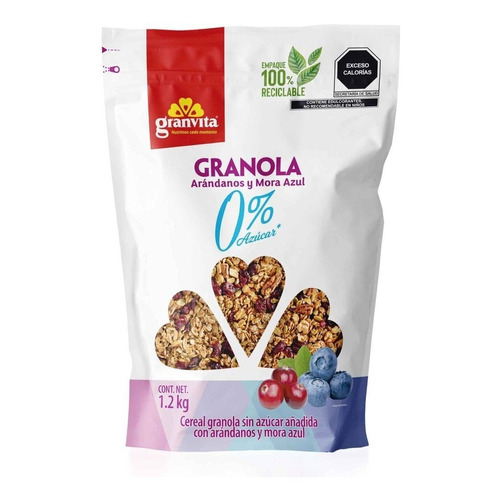 Cereal Granvita Granola Sin Azúcar 1.2 Kg