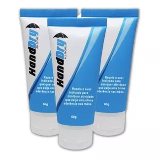 3 Hand Dry Grip Gel Handdry Anti Transpirante All Sports New