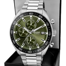 Relógio Masculino Orient Solartech Cronógrafo Carga Solar MBSSC303E1SX