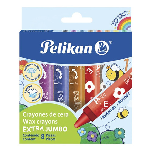 Crayola Escolar Extra Jumbo X 8 Pelikan