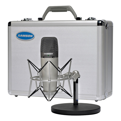 Microfono Samson Co3upk Recording Podcasting Pak Condenser Color Gris
