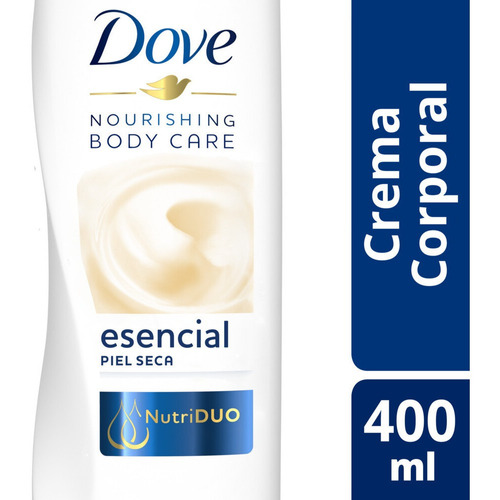 Crema Corporal Humectante Dove Nutricion Esencial 400 Ml Fragancia Sí Tipo de envase Botella Tipos de piel Seca