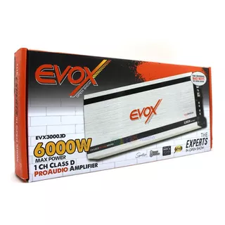 Amplificador De 1 Canal 3000w. Rms Open Show Evox Evx3000.1d Color Plateado