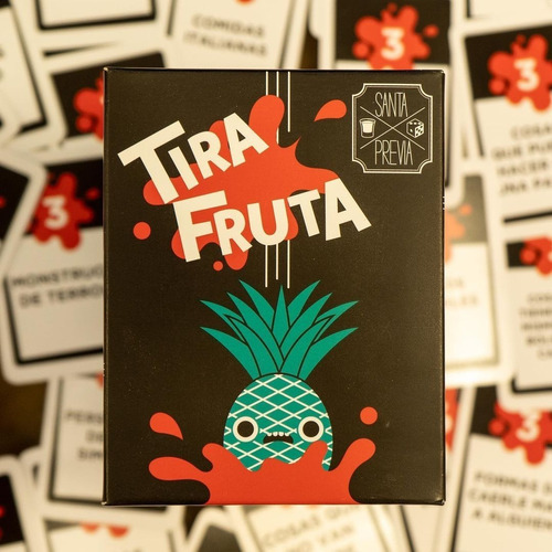 Tira Fruta Juego De Mesa Cartas Santa Previa Zona De Juegos