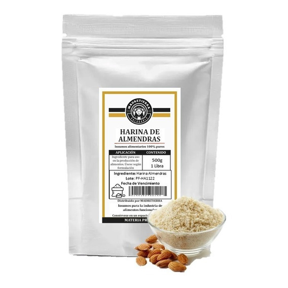 Harina De Almendras 100% Natural (500gr) - Kg a $73