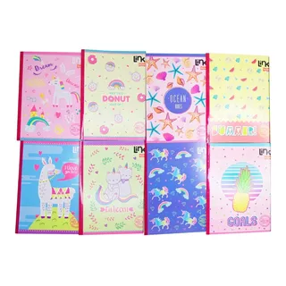 Cuaderno Stickers Cosido Cuadriculado 100 Hjs X 12 Unidades